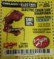 Harbor Freight Coupon ELECTRIC CHAIN SAW SHARPENER Lot No. 63804/63803/61613/68221 Expired: 11/18/17 - $24.99