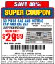 Harbor Freight Coupon 60 PIECE SAE AND METRIC TAP AND DIE SET Lot No. 60366/35407 Expired: 2/23/15 - $29.99