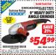 Harbor Freight ITC Coupon 9" HEAVY DUTY ANGLE GRINDER Lot No. 69085 Expired: 4/30/15 - $54.99