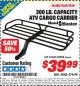 Harbor Freight ITC Coupon 300 LB. CAPACITY ATV CARGO CARRIER Lot No. 67623/69858 Expired: 2/28/15 - $39.99