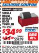 Harbor Freight ITC Coupon 3 LB. ROTARY ROCK TUMBLER Lot No. 67631 Expired: 8/31/17 - $34.99