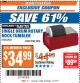Harbor Freight ITC Coupon 3 LB. ROTARY ROCK TUMBLER Lot No. 67631 Expired: 11/7/17 - $34.99