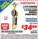 Harbor Freight ITC Coupon 1/4 TON LEVER CHAIN HOIST Lot No. 67144 Expired: 1/31/16 - $34.99