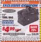 Harbor Freight ITC Coupon 11" TOOL BAG Lot No. 61168/35539/61835 Expired: 5/31/17 - $4.99