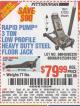 Harbor Freight Coupon RAPID PUMP 3 TON LOW PROFILE HEAVY DUTY STEEL FLOOR JACK Lot No. 64264/64266/64879/64881/61282/62326/61253 Expired: 5/4/15 - $79.99