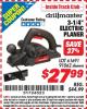 Harbor Freight ITC Coupon 3-1/4" ELECTRIC PLANER Lot No. 61691/91062 Expired: 2/28/15 - $27.99