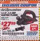 Harbor Freight ITC Coupon 3-1/4" ELECTRIC PLANER Lot No. 61691/91062 Expired: 5/31/17 - $27.99