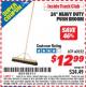 Harbor Freight ITC Coupon 24 IN. PUSH BROOM Lot No. 60252 Expired: 11/30/15 - $12.99