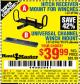 Harbor Freight Coupon UNIVERSAL CHANNEL WINCH MOUNT Lot No. 62446/90476 Expired: 8/24/15 - $39.99