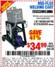 Harbor Freight Coupon MIG-FLUX WELDING CART Lot No. 69340/60790/90305/61316 Expired: 9/3/15 - $34.99