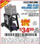 Harbor Freight Coupon CHICAGO ELECTRIC WELDING CART Lot No. 61316/69340/60790 Expired: 7/15/15 - $34.99