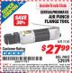 Harbor Freight ITC Coupon AIR PUNCH FLANGE TOOL Lot No. 1110 Expired: 6/30/15 - $27.99