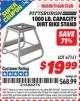 Harbor Freight ITC Coupon 1000 LB. CAPACITY DIRT BIKE STAND Lot No. 67151 Expired: 1/31/16 - $19.99