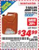 Harbor Freight ITC Coupon MIDWEST CAN 5 GALLON JERRY GAS CAN Lot No. 56418/99551 Expired: 6/30/15 - $34.99