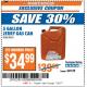 Harbor Freight ITC Coupon MIDWEST CAN 5 GALLON JERRY GAS CAN Lot No. 56418/99551 Expired: 7/25/17 - $34.99