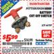 Harbor Freight ITC Coupon BATTERY CUT-OFF SWITCH Lot No. 66789 Expired: 4/30/16 - $5.99