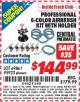 Harbor Freight ITC Coupon PROFESSIONAL 6-COLOR AIRBRUSH KIT WITH HOLDER Lot No. 69861/95923 Expired: 2/28/15 - $144.99
