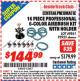 Harbor Freight ITC Coupon PROFESSIONAL 6-COLOR AIRBRUSH KIT WITH HOLDER Lot No. 69861/95923 Expired: 4/30/16 - $144.99