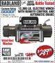 Harbor Freight Coupon 12,000 LB. ELECTRIC WINCH WITH REMOTE CONTROL AND AUTOMATIC BRAKE Lot No. 68142/61256/60813/61889 Expired: 12/1/17 - $289.99