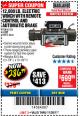 Harbor Freight Coupon 12,000 LB. ELECTRIC WINCH WITH REMOTE CONTROL AND AUTOMATIC BRAKE Lot No. 68142/61256/60813/61889 Expired: 11/30/17 - $286.99