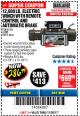 Harbor Freight Coupon 12,000 LB. ELECTRIC WINCH WITH REMOTE CONTROL AND AUTOMATIC BRAKE Lot No. 68142/61256/60813/61889 Expired: 11/30/17 - $286.99