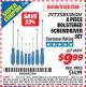 Harbor Freight ITC Coupon 8 PIECE BOLSTERED SCREWDRIVER SET Lot No. 94899 Expired: 6/30/15 - $9.99