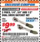 Harbor Freight ITC Coupon 2 PIECE 1/4", 3/8", 1/2" DUAL DRIVE RATCHET SET Lot No. 94027 Expired: 9/30/17 - $9.99