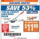 Harbor Freight ITC Coupon 1200 LB. CAPACITY CABLE WINCH PULLER Lot No. 30131 Expired: 3/27/18 - $11.99