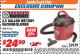 Harbor Freight ITC Coupon 2.5 GALLON WET/DRY VACUUM/BLOWER Lot No. 90981/61162 Expired: 8/31/17 - $24.99
