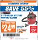 Harbor Freight ITC Coupon 2.5 GALLON WET/DRY VACUUM/BLOWER Lot No. 90981/61162 Expired: 11/14/17 - $24.99