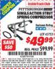 Harbor Freight ITC Coupon SINGLE ACTION STRUT SPRING COMPRESSOR Lot No. 43753 Expired: 8/31/15 - $49.99