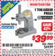 Harbor Freight ITC Coupon 1 TON ARBOR PRESS Lot No. 3552 Expired: 7/31/15 - $39.99