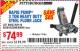 Harbor Freight Coupon RAPID PUMP 3 TON HEAVY DUTY STEEL FLOOR JACK Lot No. 68048/69227/62116/62590/62584 Expired: 9/22/15 - $74.99