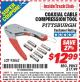 Harbor Freight ITC Coupon COAXIAL CABLE COMPRESSION TOOL Lot No. 95862 Expired: 2/28/15 - $12.99