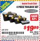 Harbor Freight ITC Coupon VOYAGER TOOLBOX SET, 4-PIECE Lot No. 3721 Expired: 2/28/15 - $19.99