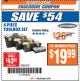 Harbor Freight ITC Coupon 4 PIECE TOOLBOX SET Lot No. 3721 Expired: 5/1/18 - $19.99
