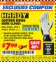Harbor Freight ITC Coupon HARDY GOATSKIN LEATHER RIDING WORK GLOVES Lot No. 99580/99581/99582/99583 Expired: 2/28/18 - $7.99
