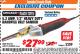 Harbor Freight ITC Coupon 1/2" HEAVY DUTY BANDFILE BELT SANDER Lot No. 62217/92158 Expired: 8/31/17 - $27.99