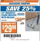 Harbor Freight ITC Coupon 22 IN. MAGNETIC FLOOR SWEEPER WITH RELEASE Lot No. 98399 Expired: 9/12/17 - $29.99