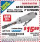 Harbor Freight ITC Coupon AIR DIE GRINDER WITH 3" EXTENSION Lot No. 99698 Expired: 2/28/15 - $15.99