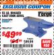 Harbor Freight ITC Coupon 55 LB. RUGGED CAST IRON ANVIL Lot No. 806/69161 Expired: 7/31/17 - $49.99