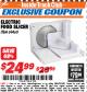 Harbor Freight ITC Coupon ELECTRIC FOOD SLICER Lot No. 69460 Expired: 4/30/18 - $24.99
