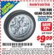 Harbor Freight ITC Coupon TIRE RIM GEAR CLOCK Lot No. 95587 Expired: 2/28/15 - $9.99