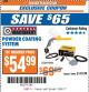 Harbor Freight Coupon CENTRAL MACHINERY POWDER COATING SYSTEM Lot No. 94244 Expired: 10/24/17 - $54.99