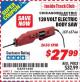 Harbor Freight ITC Coupon 120 VOLT ELECTRIC BODY SAW Lot No. 65766 Expired: 8/31/15 - $27.99