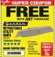 Harbor Freight FREE Coupon GORDON UTILITY KNIFE Lot No. 3359 Expired: 2/11/18 - FWP