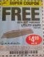 Harbor Freight FREE Coupon GORDON UTILITY KNIFE Lot No. 3359 Expired: 4/14/15 - FWP