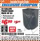 Harbor Freight ITC Coupon 33 GALLON TRASH BAGS PACK OF 50 Lot No. 61577/90517/61505 Expired: 4/30/18 - $6.99