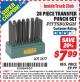 Harbor Freight ITC Coupon 28 PIECE TRANSFER PUNCH SET Lot No. 3577 Expired: 2/28/15 - $7.99