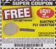 Harbor Freight FREE Coupon ELECTRIC FLY SWATTER Lot No. 61351/40122/62540/62577 Expired: 1/18/17 - FWP